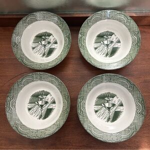 Vintage Royal China - The Old Curiosity Shop - Bowls - 6.25in - Set of 4